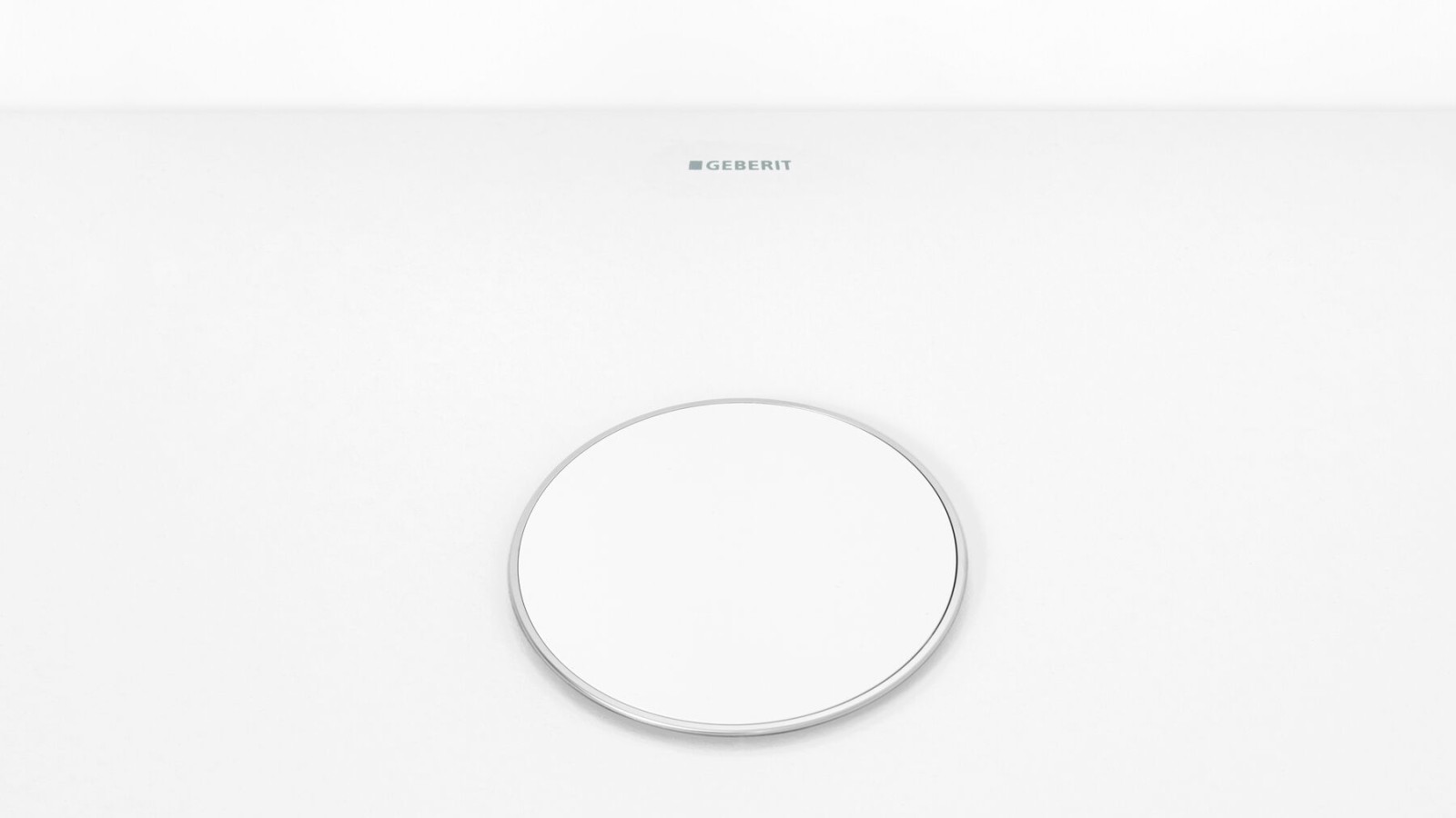 Capac ventil de scurgere în alb şi cu margine cromată discret Capac ventil de scurgere în alb şi cu margine cromată discret