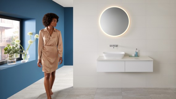 Mix & Match: Lavoar pe blat Geberit ONE cu dulap iCon Mix & Match: Lavoar pe blat Geberit ONE cu dulap iCon