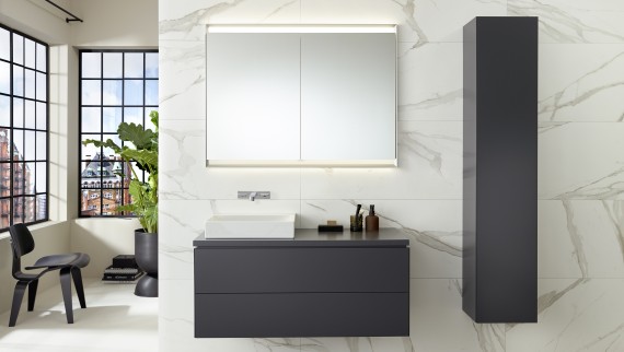 Geberit ONE baie alb-negru Geberit ONE baie alb-negru