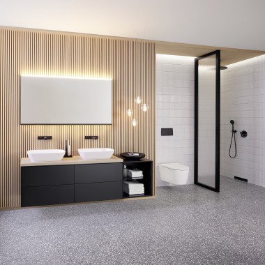 Geberit ONE - dulap de lavoar cu element lateral deschis Geberit ONE - dulap de lavoar cu element lateral deschis