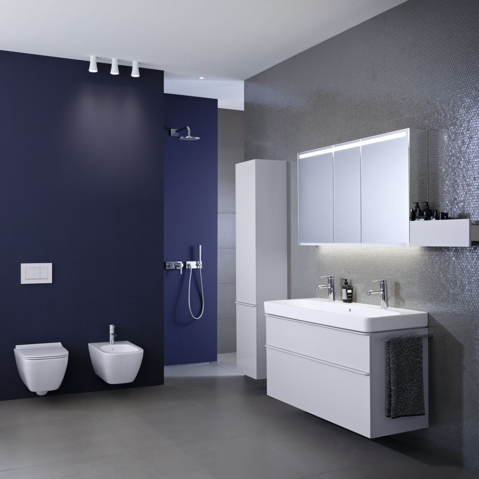 Baie cu vas wc şi lavoar Geberit Smyle Baie cu vas wc şi lavoar Geberit Smyle
