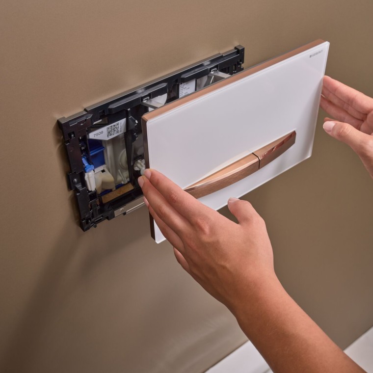 Geberit Sigma50, square, cu acțiune pivotantă Geberit Sigma50, square, cu acțiune pivotantă