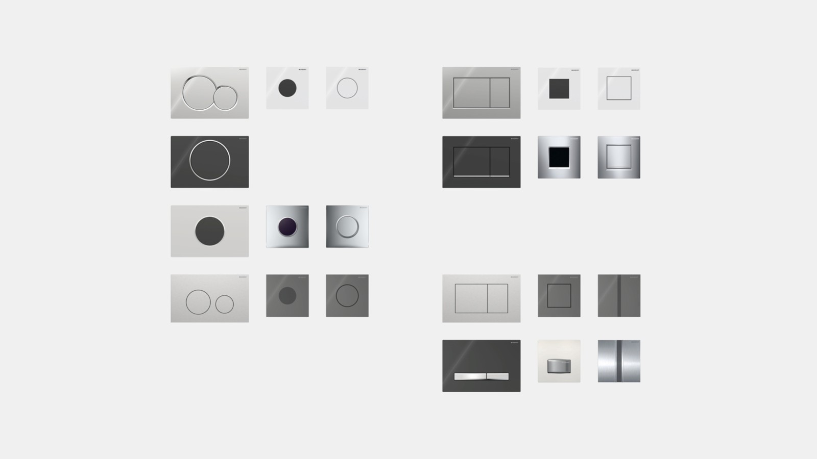 Clapete de acționare Geberit și comenzi de spălare și capace de acoperire Clapete de acționare Geberit și comenzi de spălare și capace de acoperire