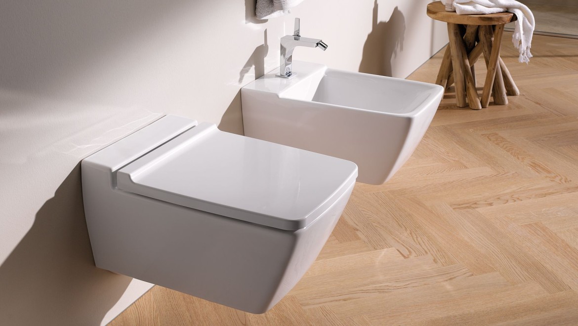 Seria de baie Geberit Xeno² cu vas WC şi bideu fără preaplin Seria de baie Geberit Xeno² cu vas WC şi bideu fără preaplin