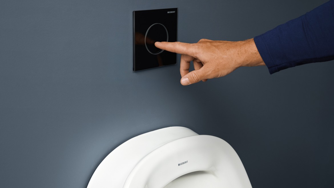 Clapetă de acționare a spălării pentru pisoar Tip 40 culoare negru