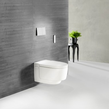 Vas wc cu funcșie de bideu Geberit AquaClean Mera în alb Vas wc cu funcșie de bideu Geberit AquaClean Mera în alb