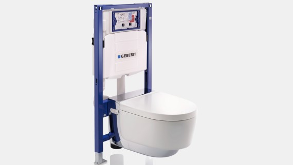 Element de instalare pentru WC suspendat Geberit Duofix cu Geberit AquaClean Mera