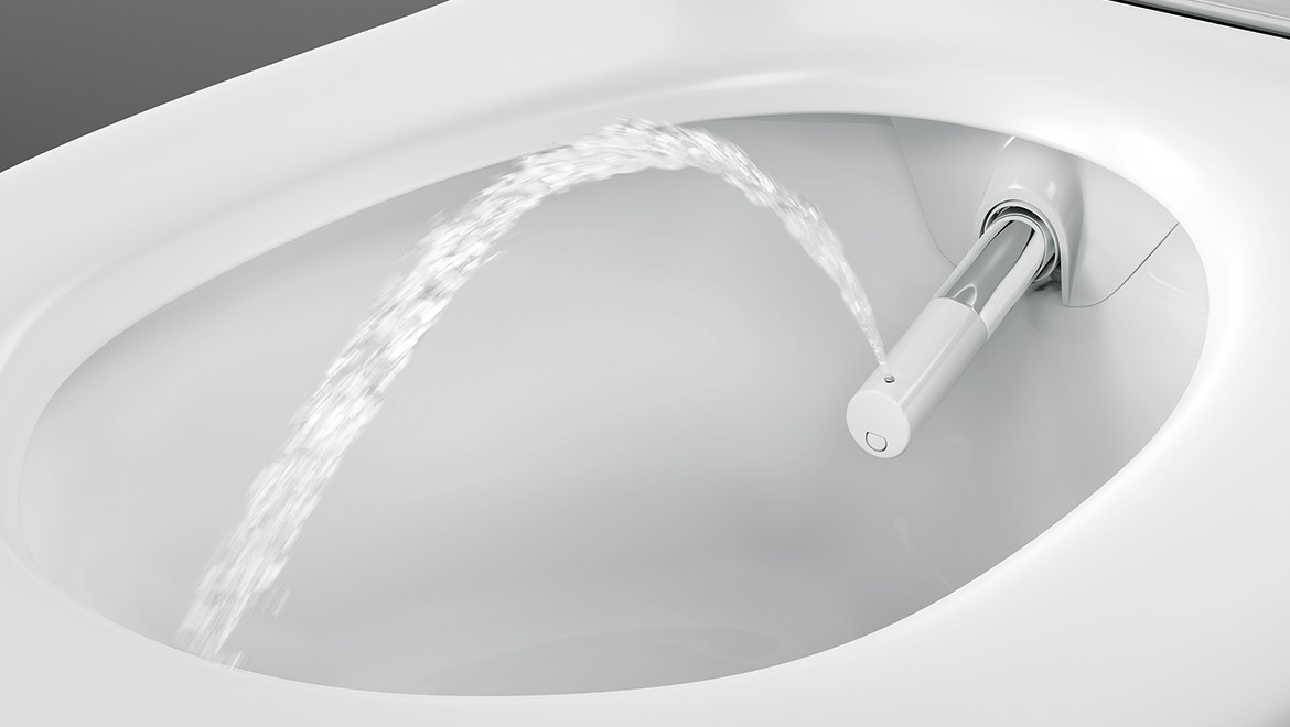 Geberit AquaClean Sela cu WhirlSpray-tehnologie de spălare
