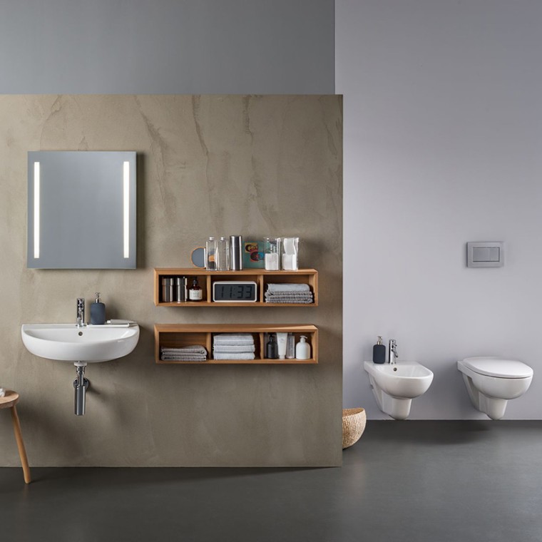 Baie cu vas WC, bideu şi lavoar Geberit Selnova Baie cu vas WC, bideu şi lavoar Geberit Selnova