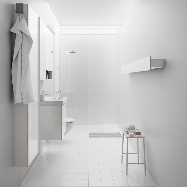 Geberit Acanto alb, mobilier pentru baie Geberit Acanto alb, mobilier pentru baie