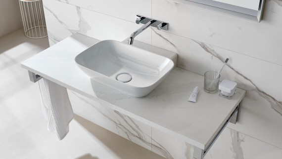 Lavoar din ceramică albă de la Geberit ONE Lavoar din ceramică albă de la Geberit ONE