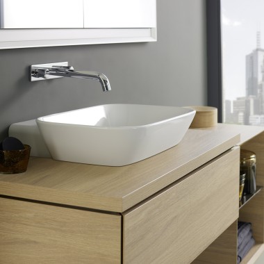 Lavoar Geberit ONE și mobilier de baie din lemn Lavoar Geberit ONE și mobilier de baie din lemn
