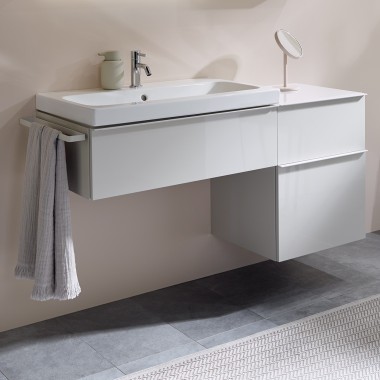 Geberit iCon - dulap alb de lavoar Geberit iCon cu mâner Geberit iCon - dulap alb de lavoar Geberit iCon cu mâner