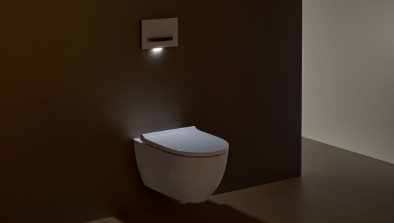 Geberit Sigma50 clapetă de acționare, rectangulară, cu lumină de orientare Geberit Sigma50 clapetă de acționare, rectangulară, cu lumină de orientare