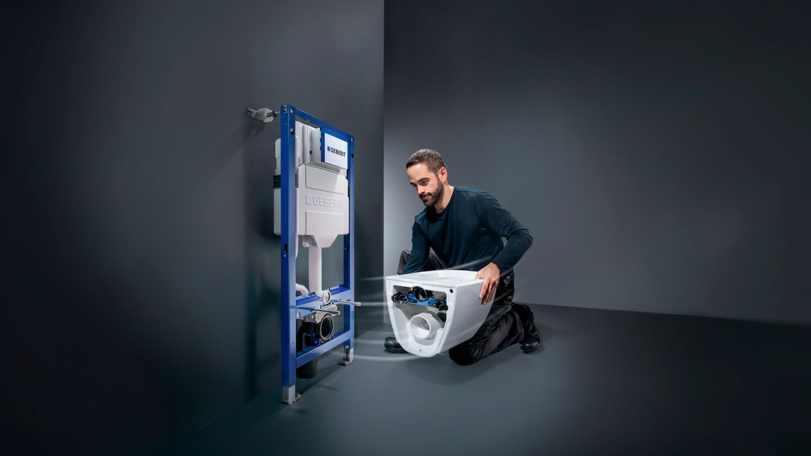 Geberit WC System montat de instalator, care include rezervor încastrat Geberit Sigma și WC Geberit Acanto Geberit WC System montat de instalator, care include rezervor încastrat Geberit Sigma și WC Geberit Acanto