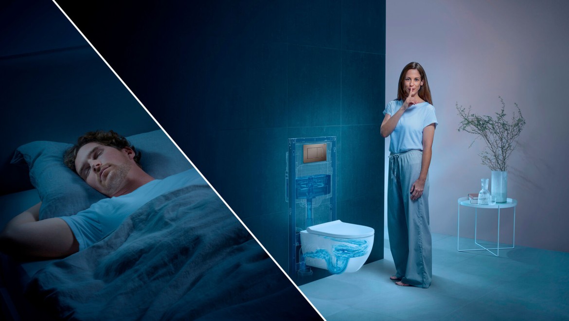 Geberit WC System: spălare silențioasă