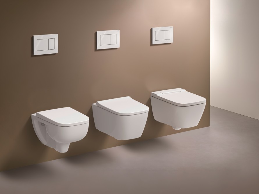 Tehnologia TurboFlush pentru toalete cu design pătrat în toate segmentele de preț