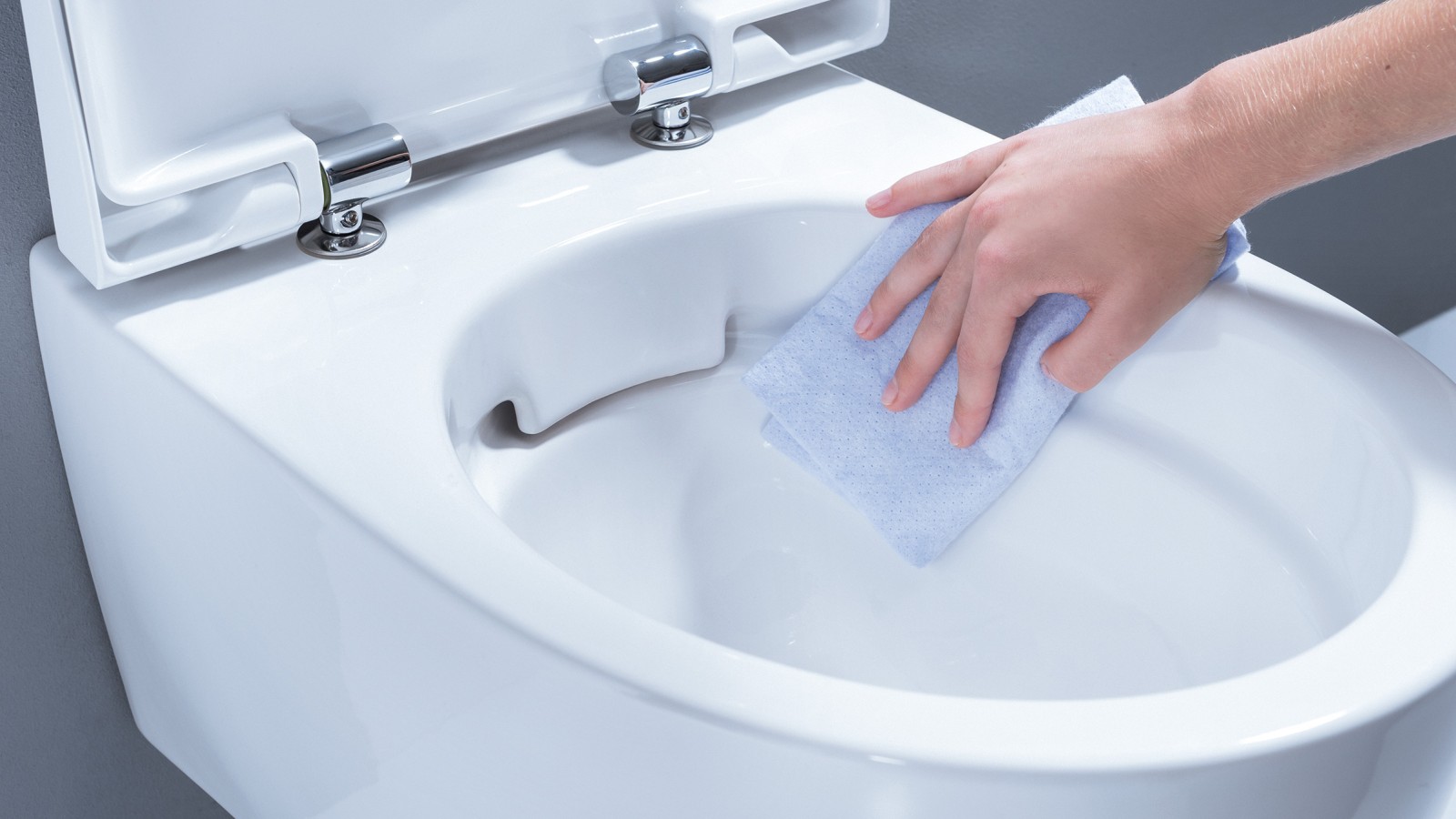 Vas wc fără ramă de spălare Geberit iCon (© Geberit) Vas wc fără ramă de spălare Geberit iCon (© Geberit)