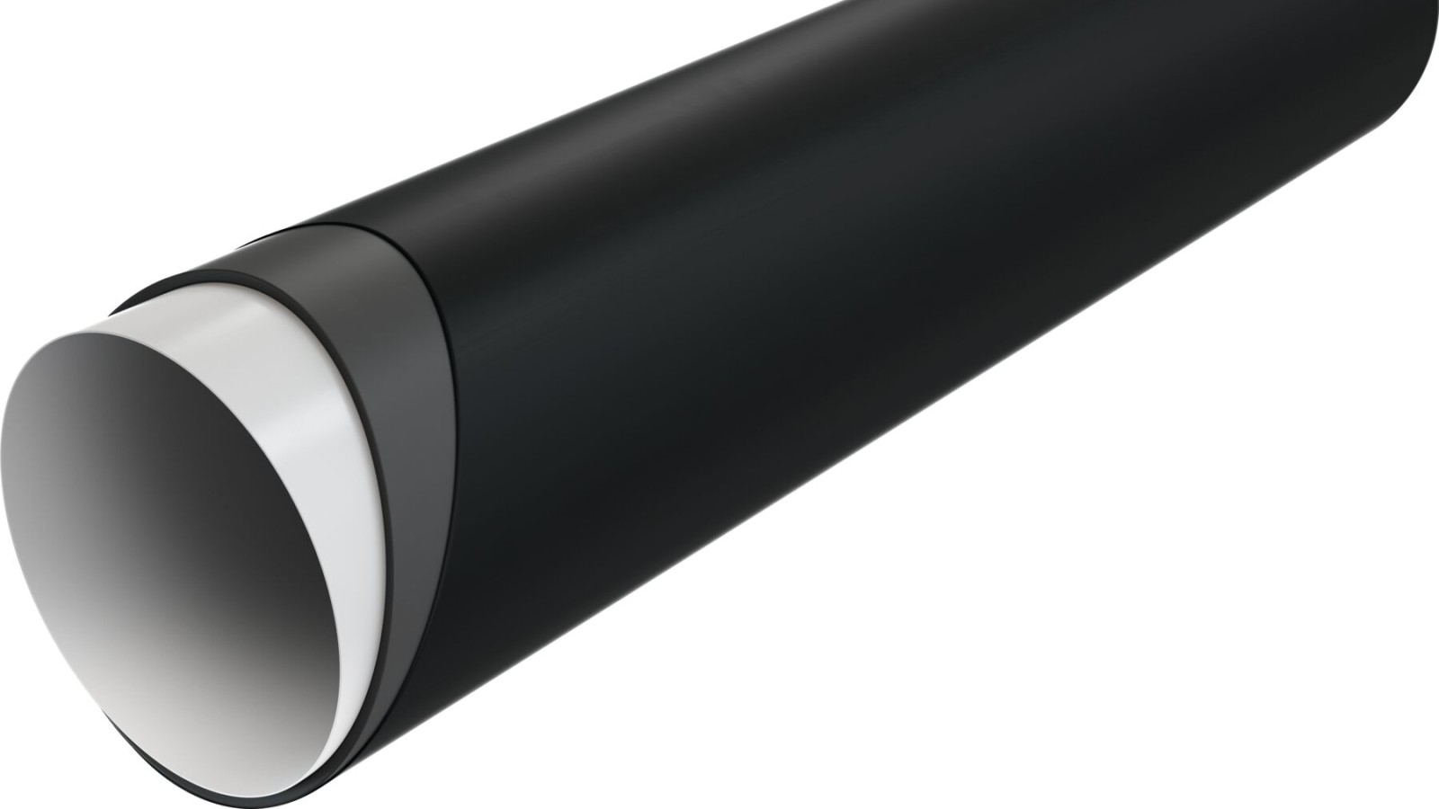 Secţiune transversală a unei conducte Silent-PP cu straturi