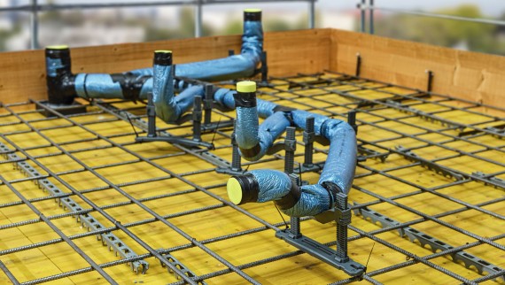 Utilizarea Geberit Silent-db20 în plăci de beton cu suportul turnat în beton Utilizarea Geberit Silent-db20 în plăci de beton cu suportul turnat în beton