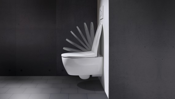 Capacul WC-ului cu funcţie de încetinire Capacul WC-ului cu funcţie de încetinire