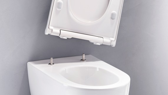 Vas WC Geberit ONE cu capac WC şi colac WC detaşabile Vas WC Geberit ONE cu capac WC şi colac WC detaşabile