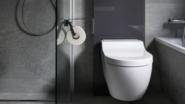 Modulul sanitar Geberit Monolith cu vasul wc cu funcție de bideu Geberit AquaClean Tuma Modulul sanitar Geberit Monolith cu vasul wc cu funcție de bideu Geberit AquaClean Tuma