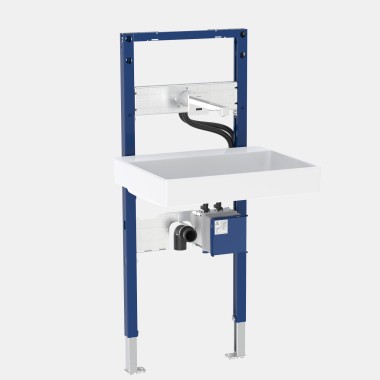 Element Geberit Duofix pentru lavoar cu baterie Brenta montată pe perete Element Geberit Duofix pentru lavoar cu baterie Brenta montată pe perete