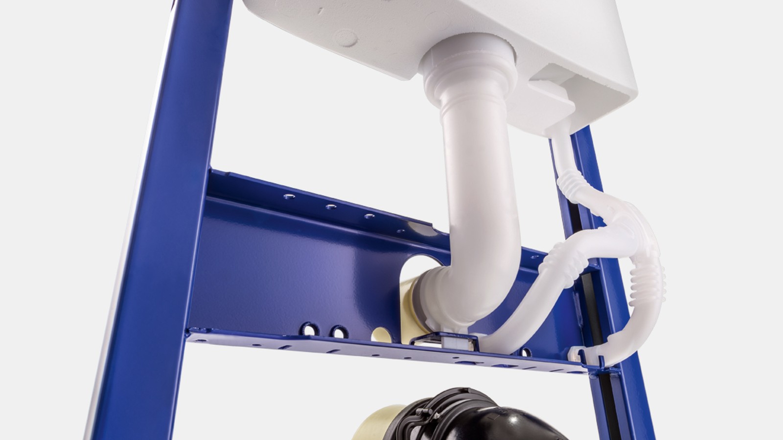 Rezervor încastrat de la Geberit cu tub de ghidaj pentru racord alimentare la apă