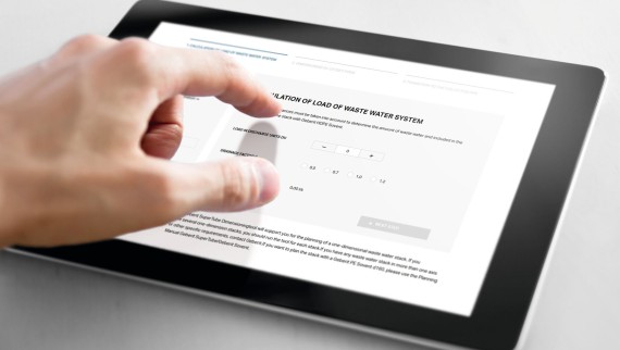 Instrumentul de proiectare Geberit SuperTube - prezentare generală a dispozitivului Instrumentul de proiectare Geberit SuperTube - prezentare generală a dispozitivului