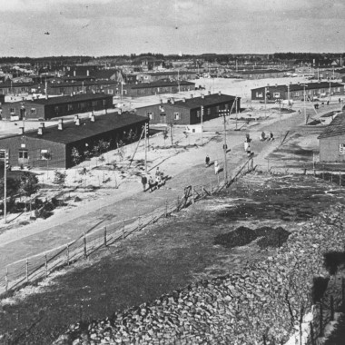 Locația celei mai mari tabere daneze de refugiați danezi expulzați de război din Germania (© Blåvandshuk Local History Archive)