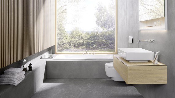Baia câștigătoare 6x6 proiectată de compania daneză de arhitectură Bjerg Arkitektur (© Geberit) Baia câștigătoare 6x6 proiectată de compania daneză de arhitectură Bjerg Arkitektur (© Geberit)