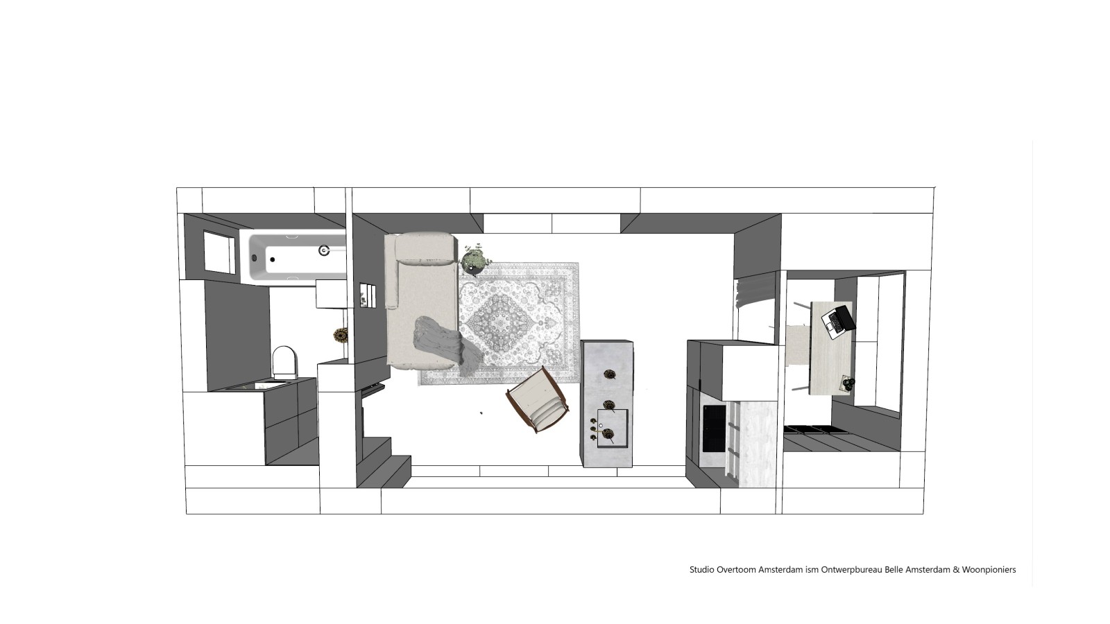 Ilustrație Casa Mică (© Woonpioniers)