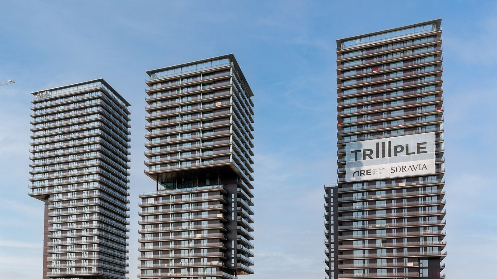 Cele trei turnuri de la TrIIIple comunică unul cu celălalt.(© Soravia) Cele trei turnuri de la TrIIIple comunică unul cu celălalt.(© Soravia)