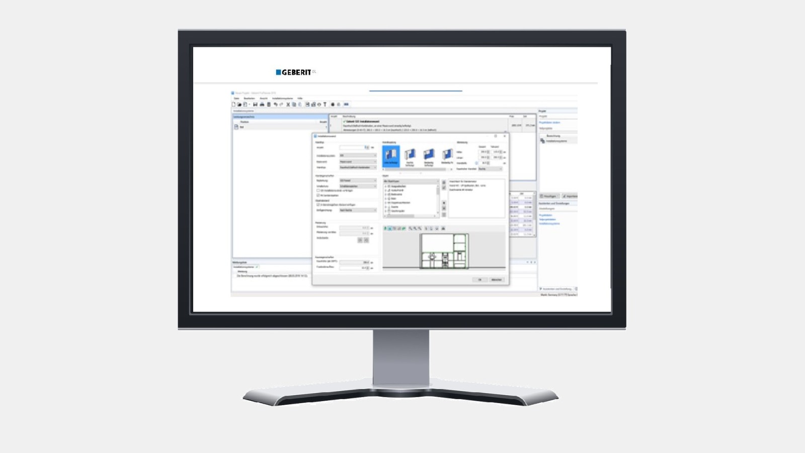 Geberit oferă o gamă largă de instrumente digitale de planificare pentru profesionişti