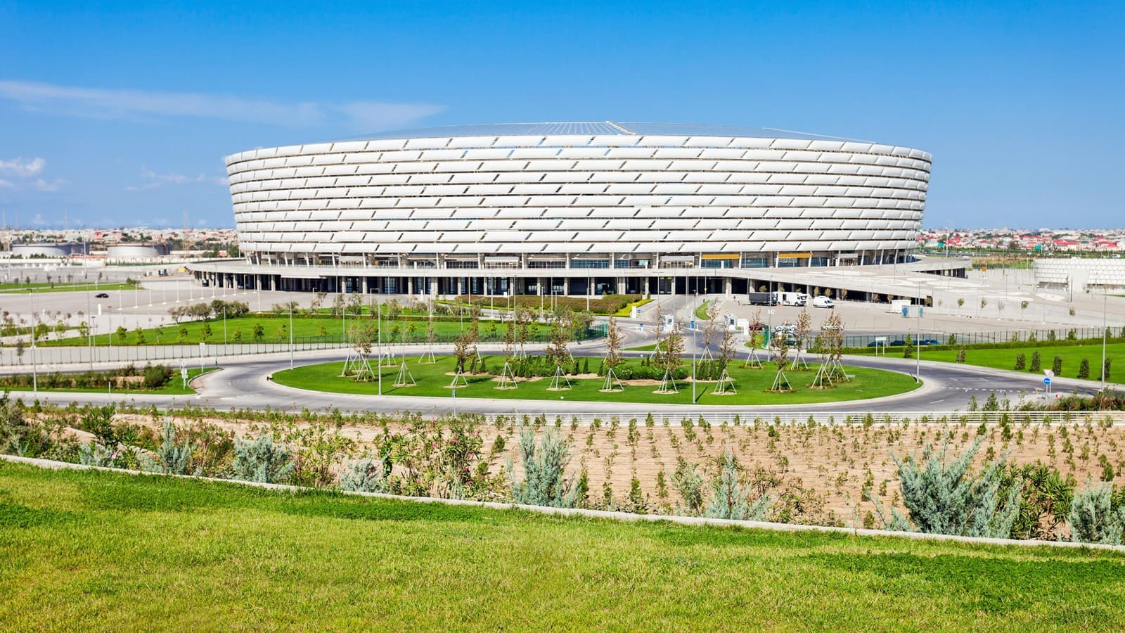 Stadion Olimpic Baku, Baku, Baku, Aserbaidschan (© Andrey Khrobostov / Alamy Stock Photo) Stadion Olimpic Baku, Baku, Baku, Aserbaidschan (© Andrey Khrobostov / Alamy Stock Photo)