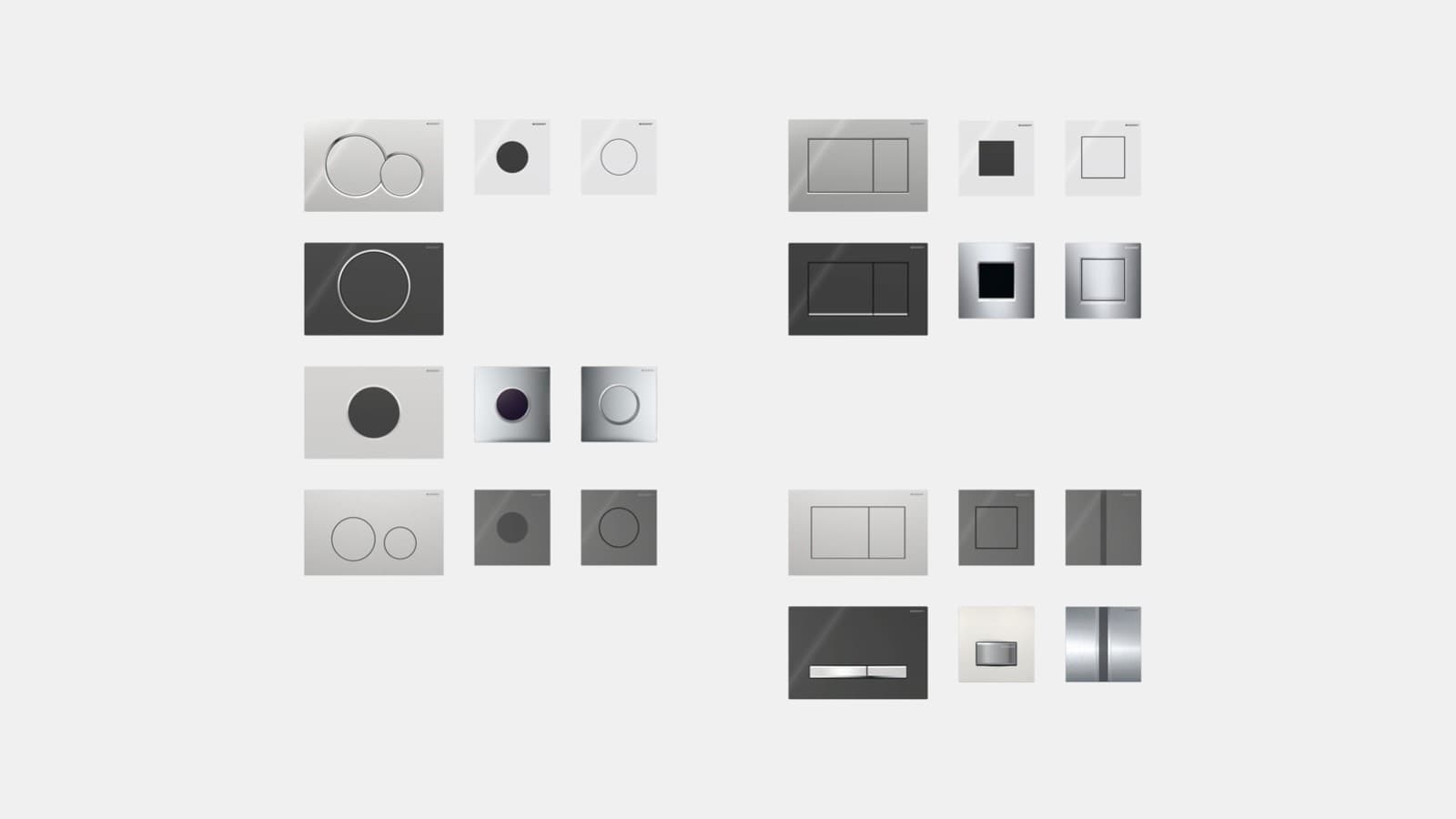 Clapete de acționare Geberit și comenzi de spălare și capace de acoperire Clapete de acționare Geberit și comenzi de spălare și capace de acoperire