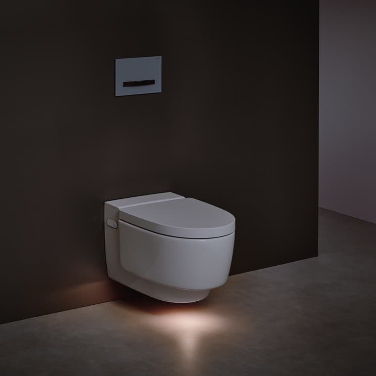 Vas wc cu funcție de bideu Geberit AquaClean Mera Comfort cu lumină de orientare Vas wc cu funcție de bideu Geberit AquaClean Mera Comfort cu lumină de orientare
