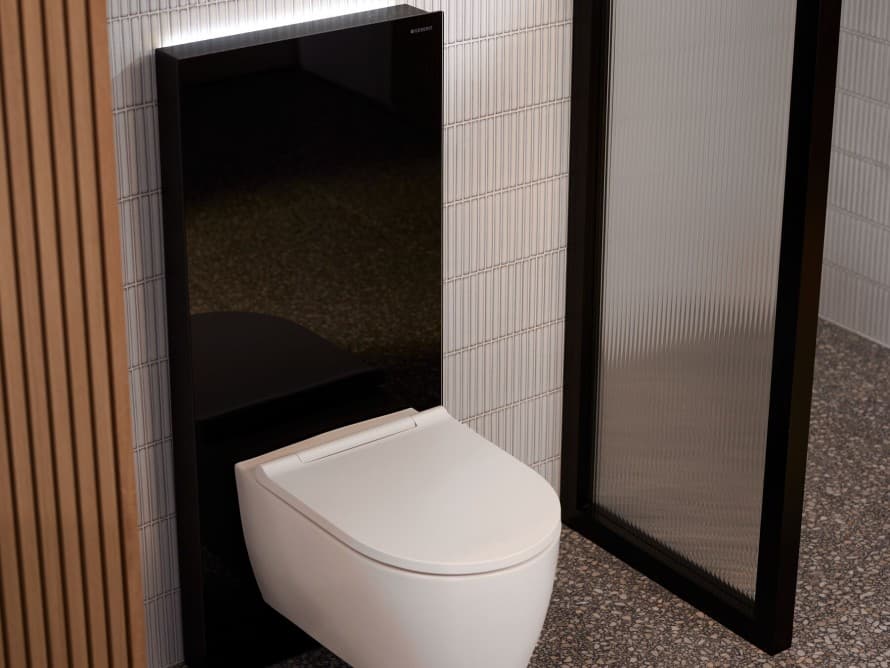 WC Geberit ONE cu Geberit Monolith Plus și ComfortLight WC Geberit ONE cu Geberit Monolith Plus și ComfortLight