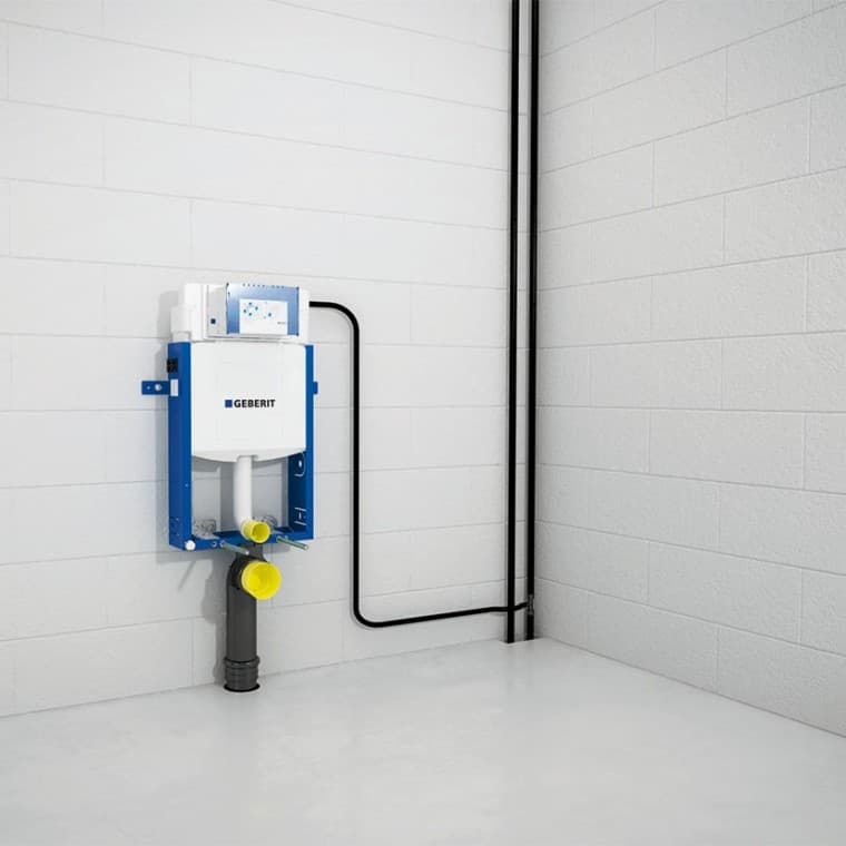 Conectarea elementului Geberit Kombifix cu racorduri de alimentare și de scurgere Conectarea elementului Geberit Kombifix cu racorduri de alimentare și de scurgere