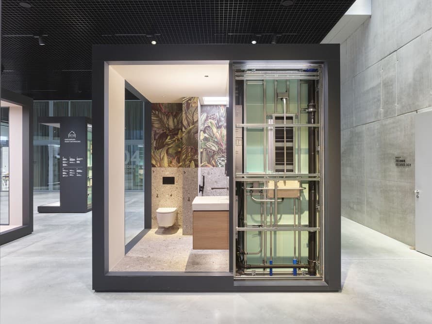 Pătratul domină, de asemenea, expoziția ca formă definitorie (© Roland Halbe) Pătratul domină, de asemenea, expoziția ca formă definitorie (© Roland Halbe)