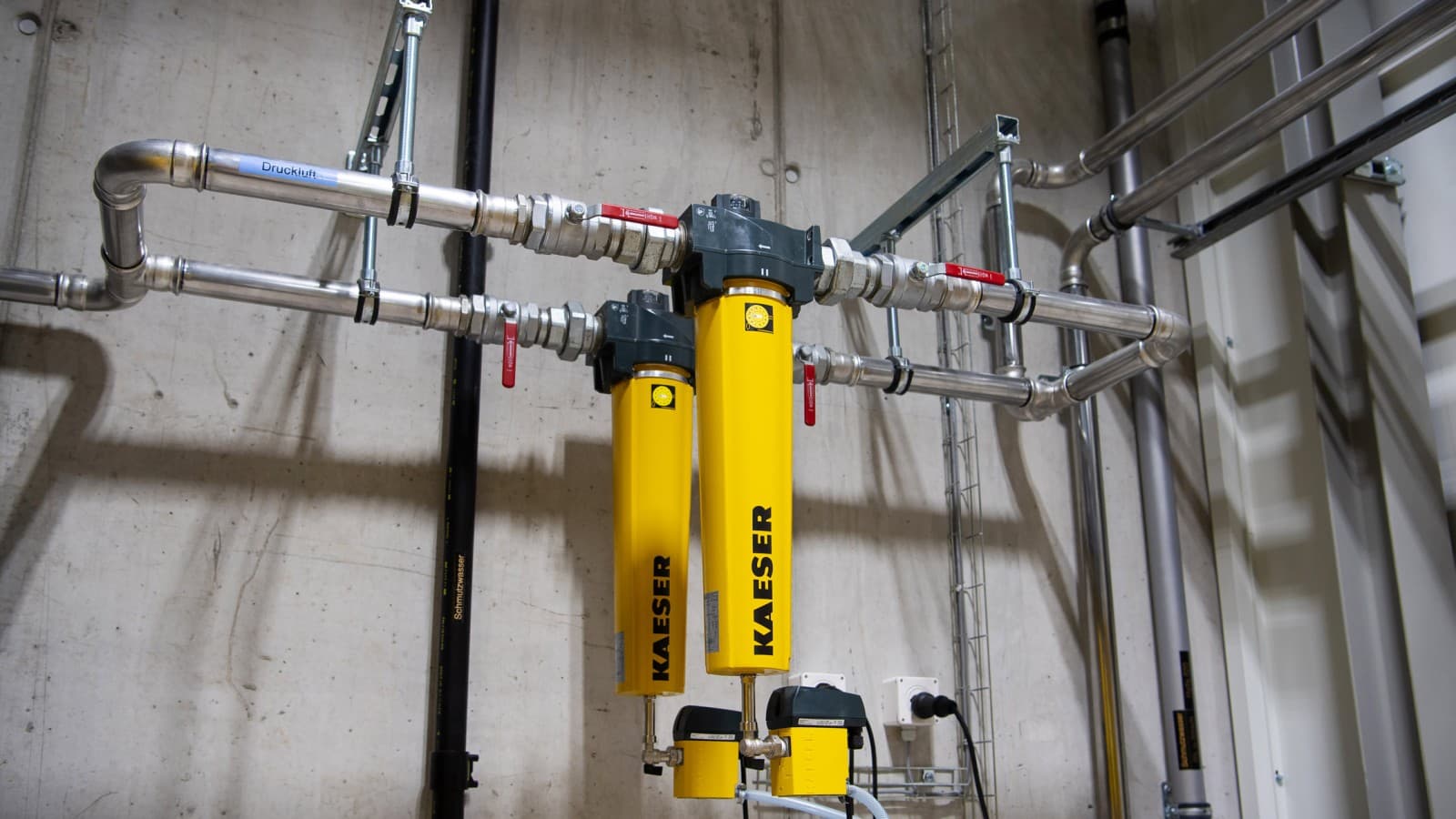 Sistem de filtrare a aerului comprimat cu Geberit Mapress din oțel inoxidabil Sistem de filtrare a aerului comprimat cu Geberit Mapress din oțel inoxidabil