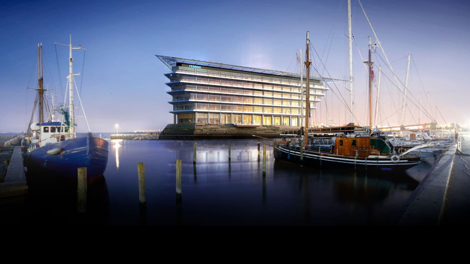 Cu o priveliște minunată la poarta de navigație Öresund, între Kopenhagen și Malmö: noul sediu al Ferring Pharmaceuticals (©Foster&Partners) Cu o priveliște minunată la poarta de navigație Öresund, între Kopenhagen și Malmö: noul sediu al Ferring Pharmaceuticals (©Foster&Partners)