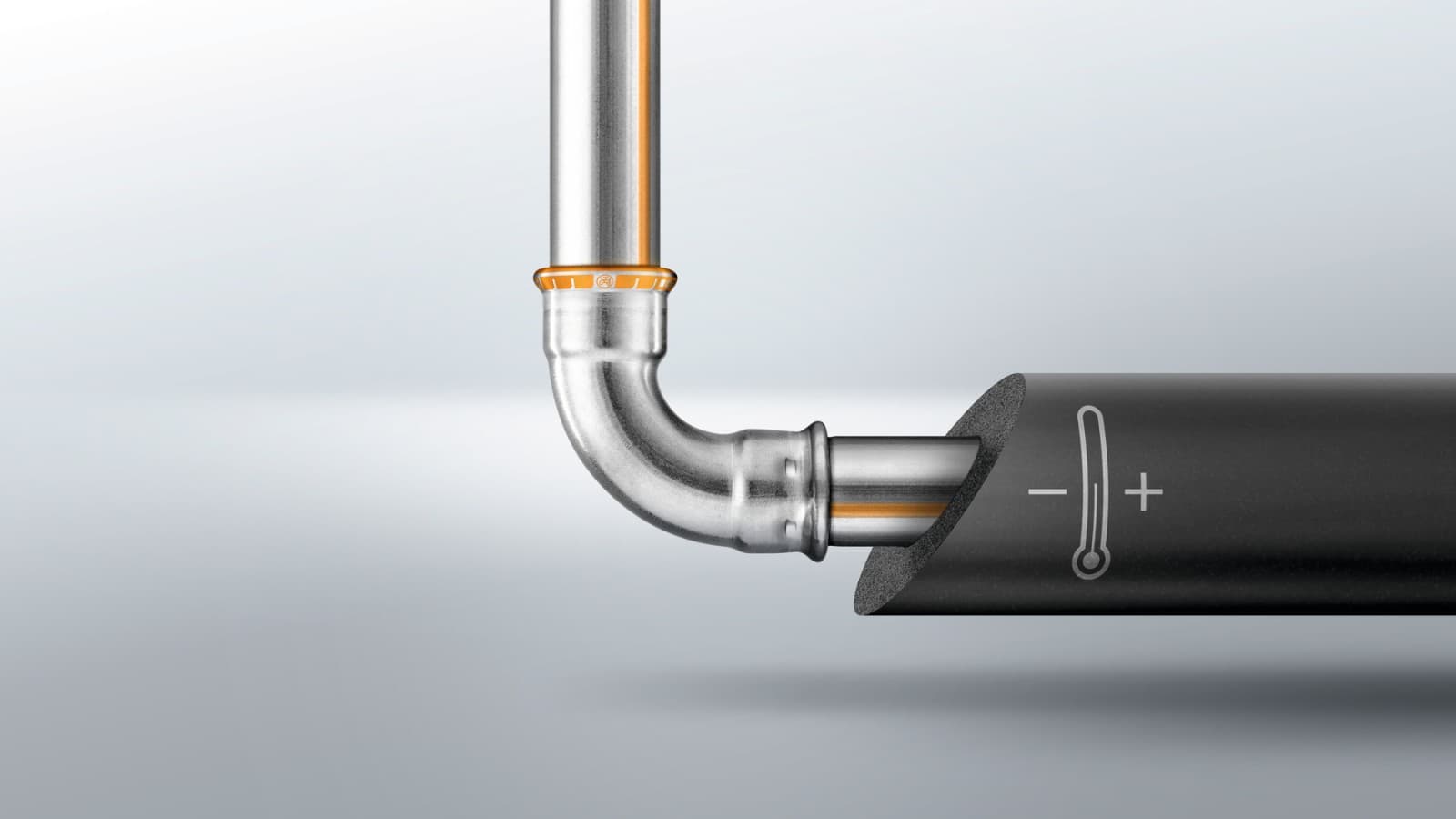 Noul sistem de conducte din oţel inoxidabil Geberit Mapress Therm este realizat din oţel CrTi Noul sistem de conducte din oţel inoxidabil Geberit Mapress Therm este realizat din oţel CrTi
